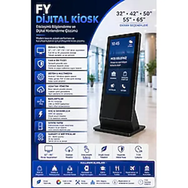 Farmatek 32" Fy Serisi Dijital Kiosk Totem