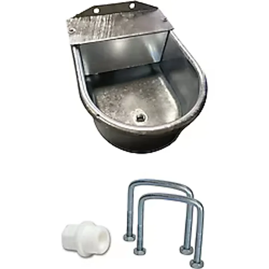 Farmena Galvanizli 5 Litre Şamandıralı Metal Hayvan Suluğu