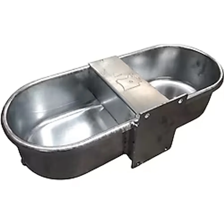 Farmena Galvanizli 9 Litre Şamandıralı İkili Metal Hayvan Suluğu