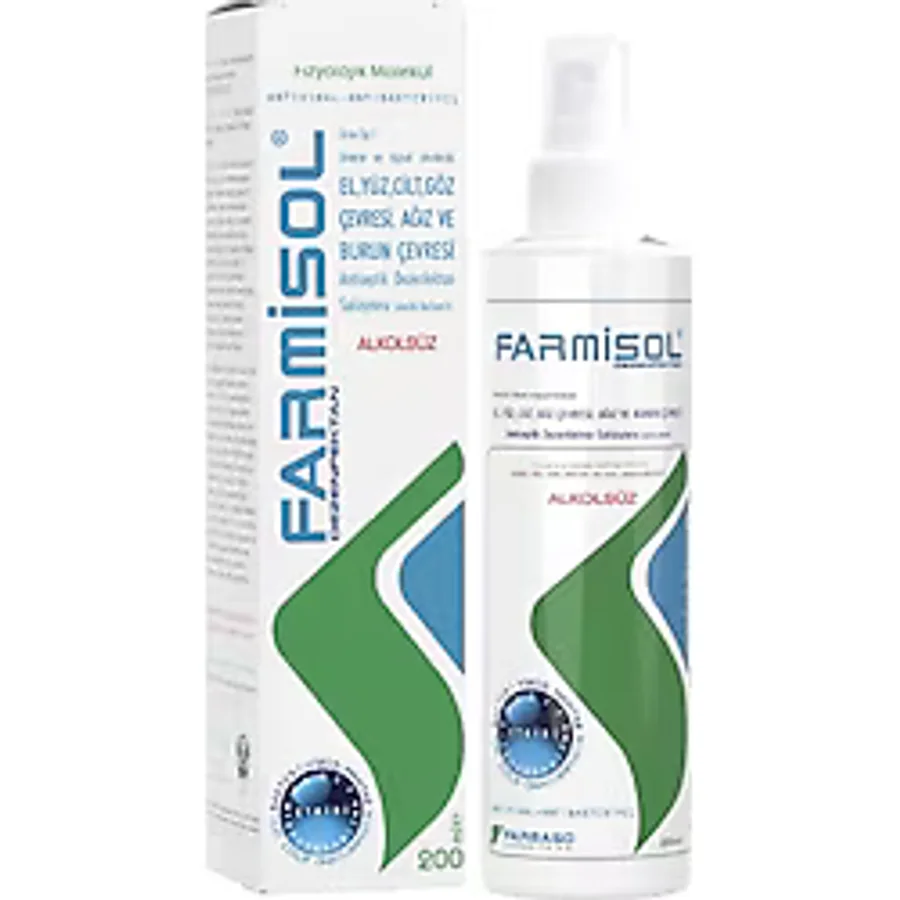 Farmisol Antiviral Hipokloröz Antiseptik 200 ml El Yüz ve Cilt Solüsyonu