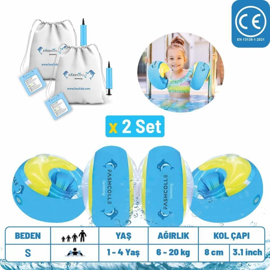 Fashcolle 1-4 Yaş 22x8 cm Bebek Deniz Kolluğu 2 Adet