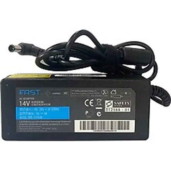 Fast 14V 4A 65W 6.0x4.4 mm Uyumlu LCD LED Monitör Adaptörü