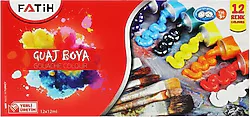 Fatih 12 ml 12 Renk Tüp Guaj Boya