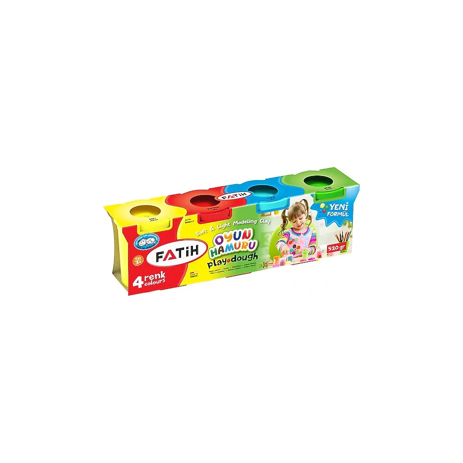 Fatih 4 Renk Oyun Hamuru 520 gr