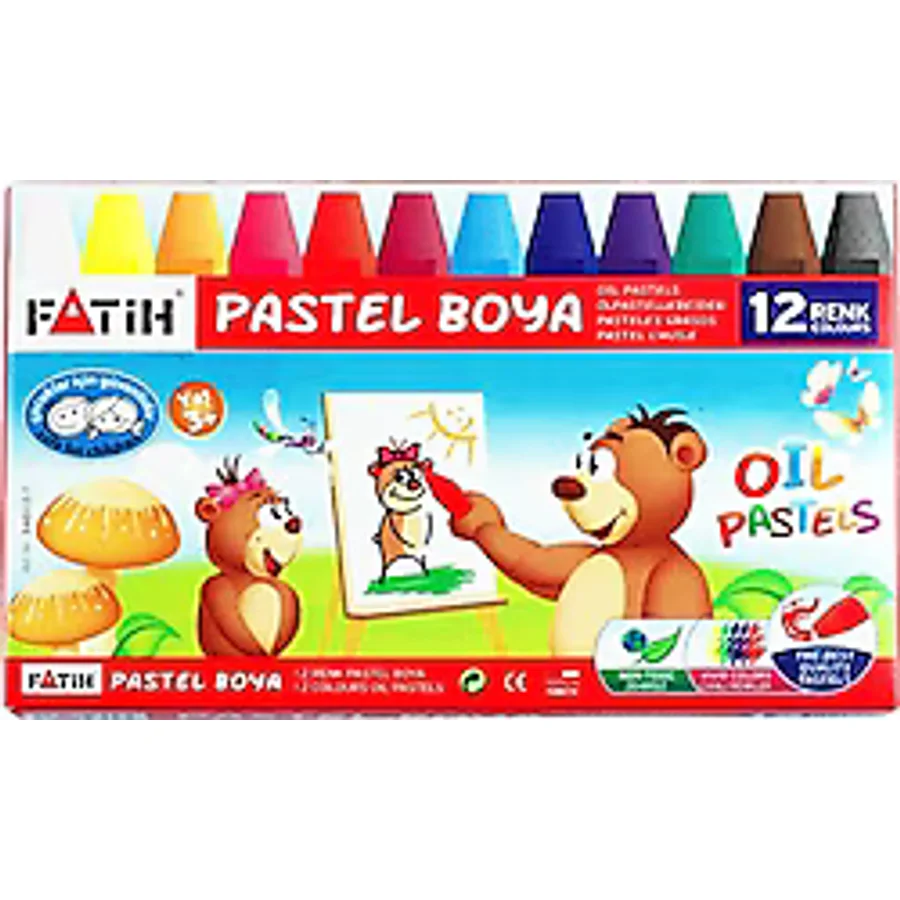 Fatih King Size Karton Kutulu 12'li Pastel Boya