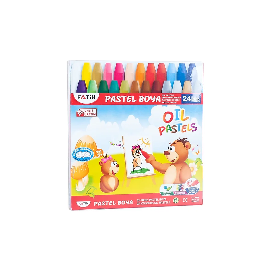 Fatih King Size Karton Kutulu 24'lü Pastel Boya