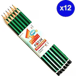 Fatih Mercanlı Kurşun Kalem Hb 12'li 12 Paket - 144 Adet