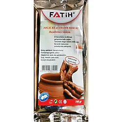 Fatih Seramik Hamuru Doğal Kil 500 GR Kahverengi 36425