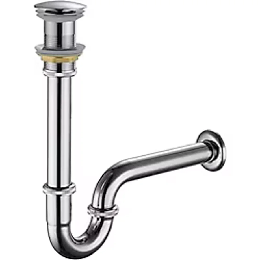 Fause Pop-up Basmalı Paslanmaz Çelik Metal Lavabo Sifonu KSF101