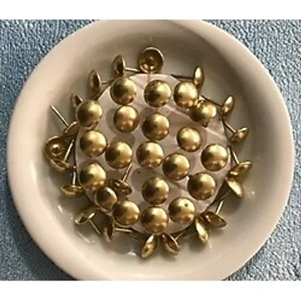 Fbk Kabara Raptiye Koltuk Çivisi Antik Sarı Düz Çapı 11MM 50ADET