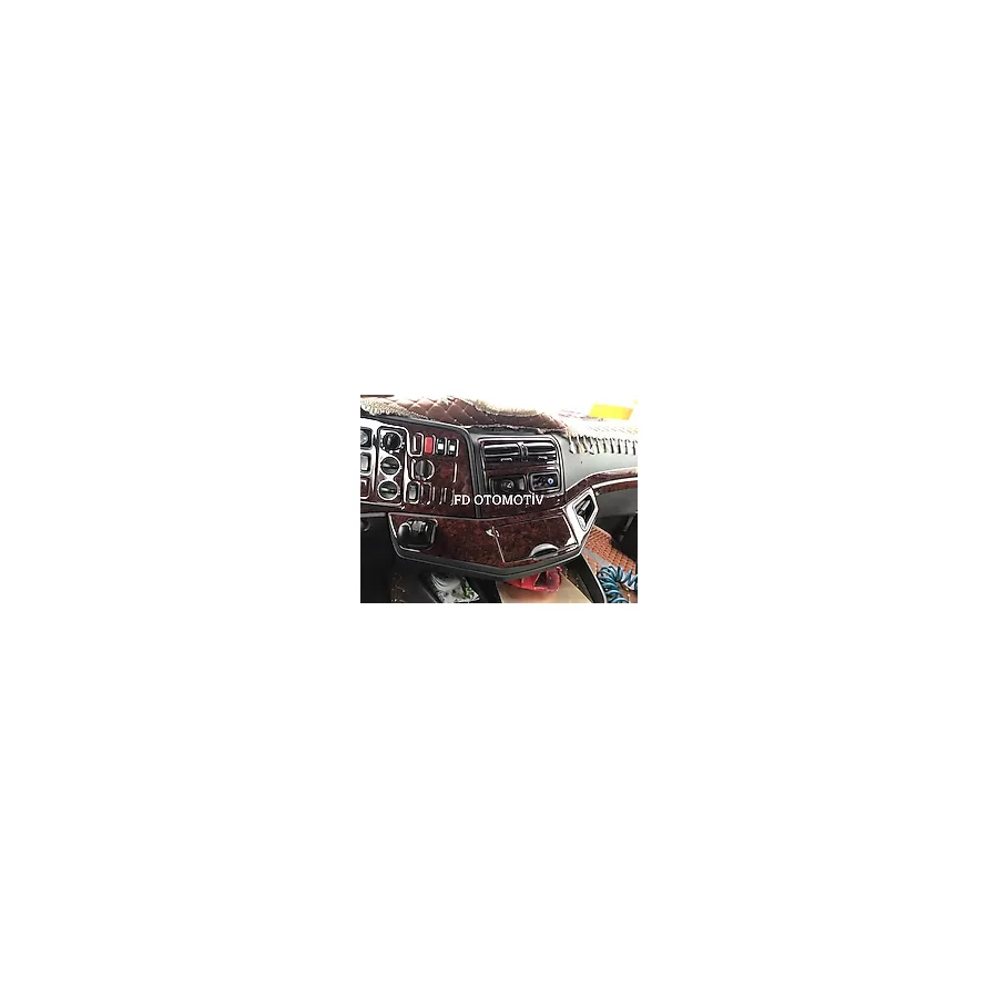 FD OTOMOTİV Mercedes Axor Torpido, Konsol, Trim, Göğüs Kaplama Seti Koyu Meşe Özel Renk