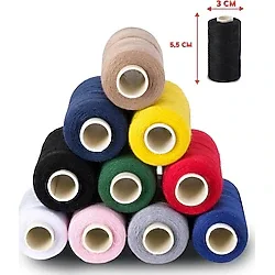 FDM 120 No Karışık Renkli Dikiş Ipliği 10 Lu - Küçük Boy Dikiş Ipi (250-300M)