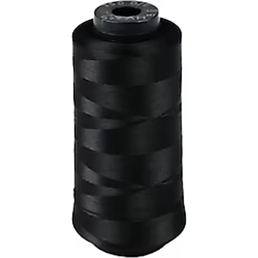 Fdm Ev Tipi Overlok Makineleri İçin Tasarlanmıştır 150 Denye Siyah Polyester Overlok İpliği 5000 Metre Muz İplik