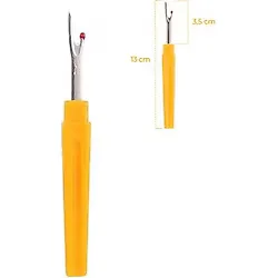 FDM İlik Açıcı Büyük Yassı Sarı 113R İp Sökücü Uzunluk 13Cm