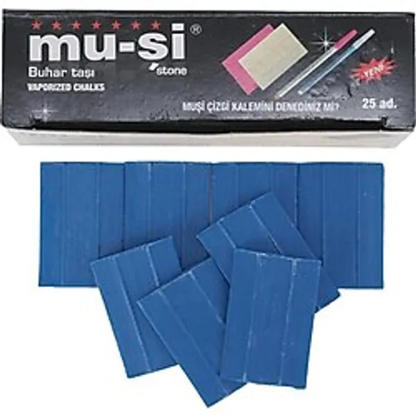 FDM Muşi Çizgi Taşı Mavi Renk 25 Adet