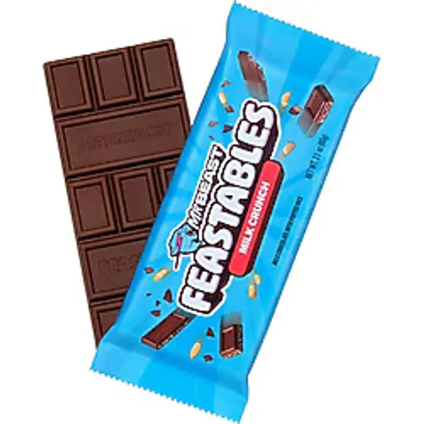 Feastables Mr Beast Milk Crunch Çikolata Bar 60 gr Lezzetli Atıştırmalık