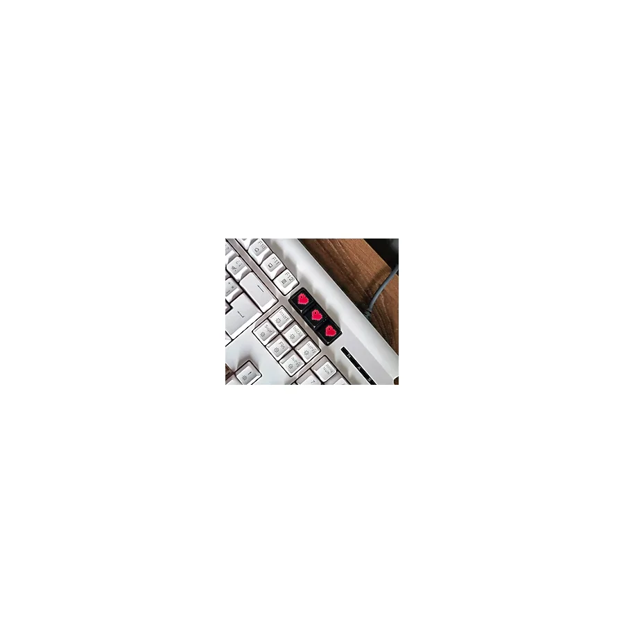 FEEL Love Pixel Keycap 3'lü Bilgisayar Aksesuarı Klavye Tuşu