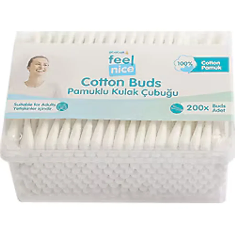 Feel Nice Yetişkin Kulak Çubuğu 200 Adet