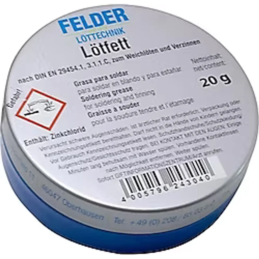 Felder Lötfett 20 gr Lehim Pastası