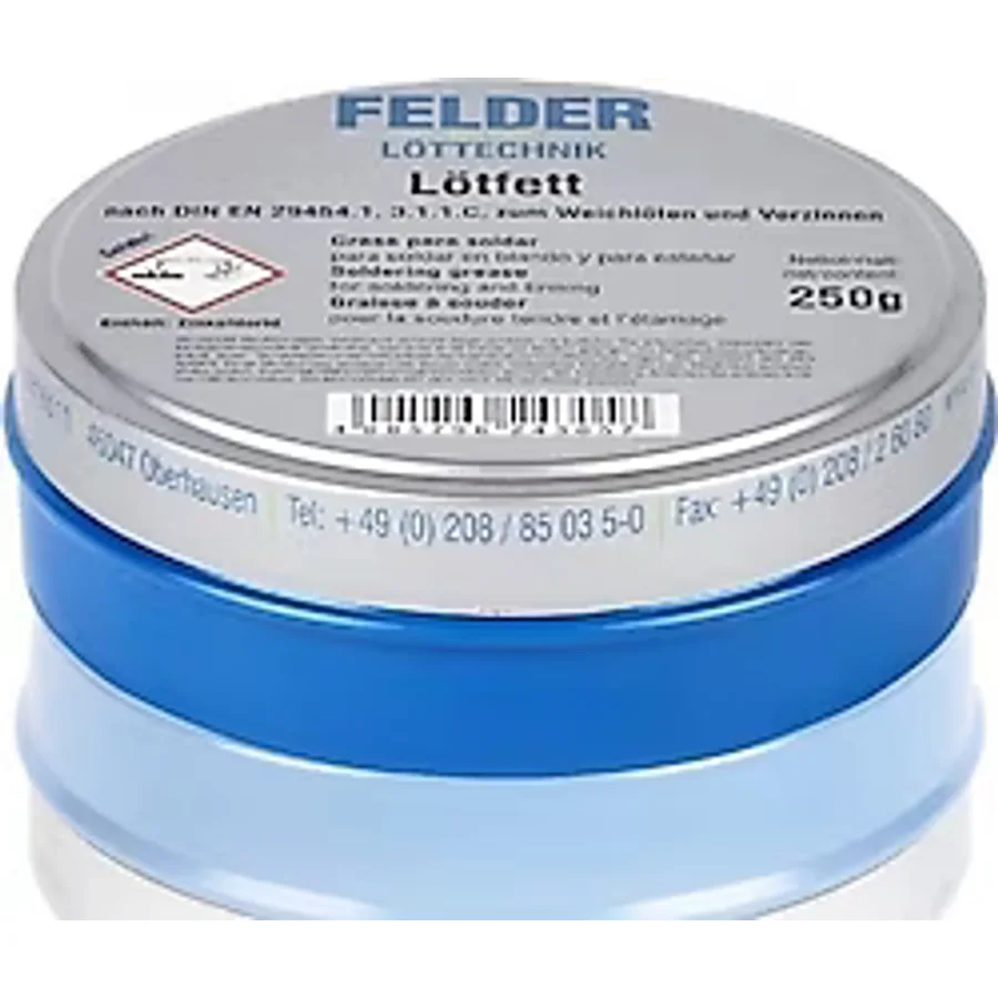 Felder Lötfett 250 gr Lehim Pastası