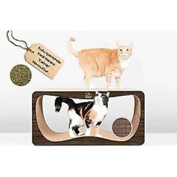 Felidae oluklu mukavva tırmalama kanepesi no:4