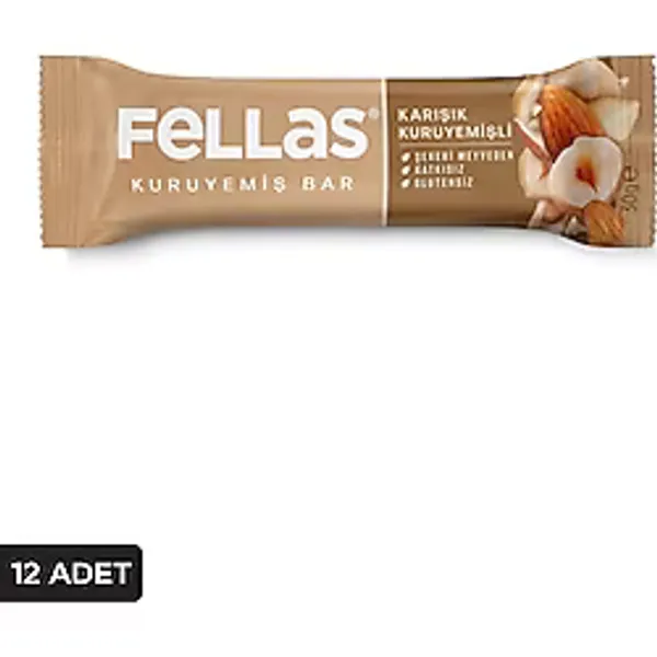 Fellas Karışık Kuruyemişli Bar 30 gr 12'li