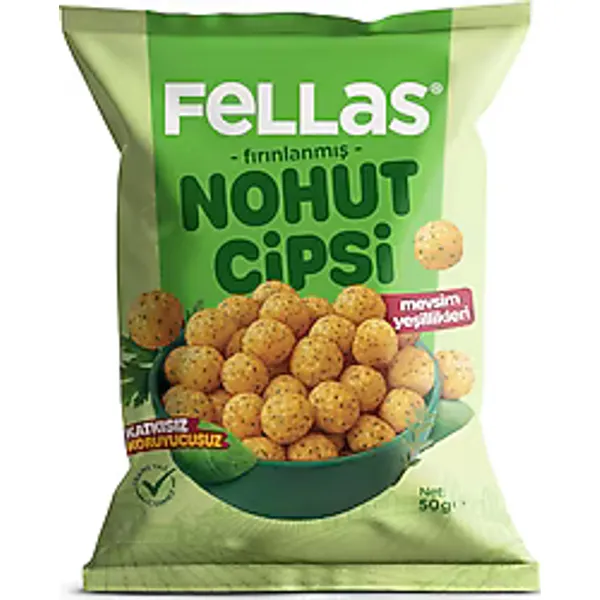 Fellas Mevsim Yeşillikleri Nohut Cipsi 50 gr