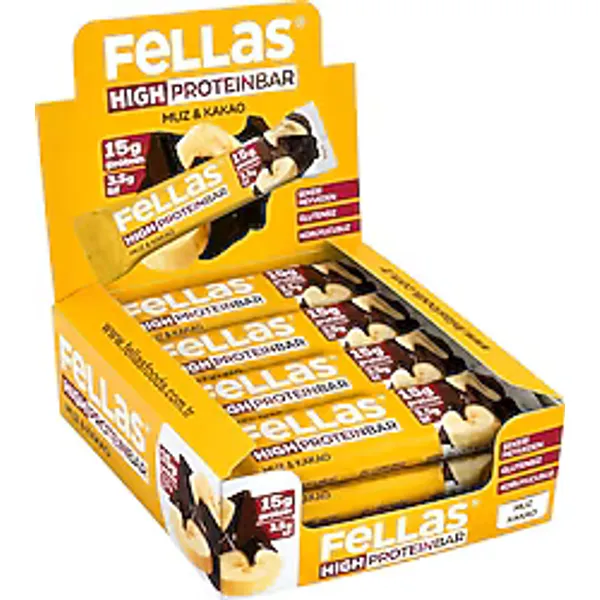 Fellas Muzlu 45 gr 12'li Yüksek Protein Bar