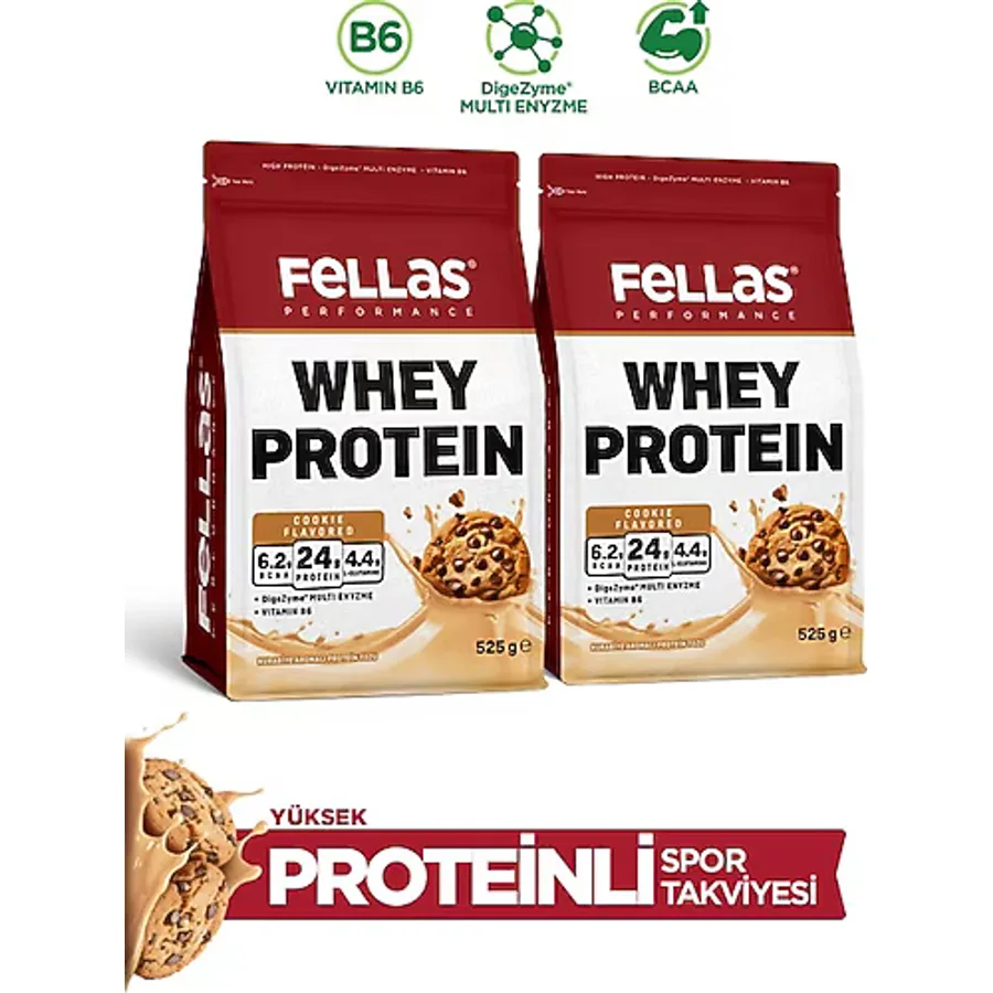 Fellas Performance 525 gr 2 Adet Whey Protein Tozu