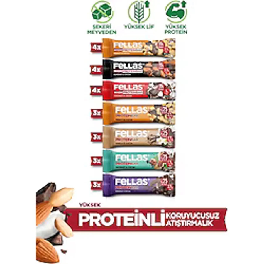 Fellas Süper Karma Kutu 24'lü Protein Bar