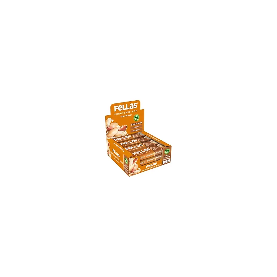 Fellas Yer Fıstıklı Kuruyemiş Bar 30 gr x 12 Adet