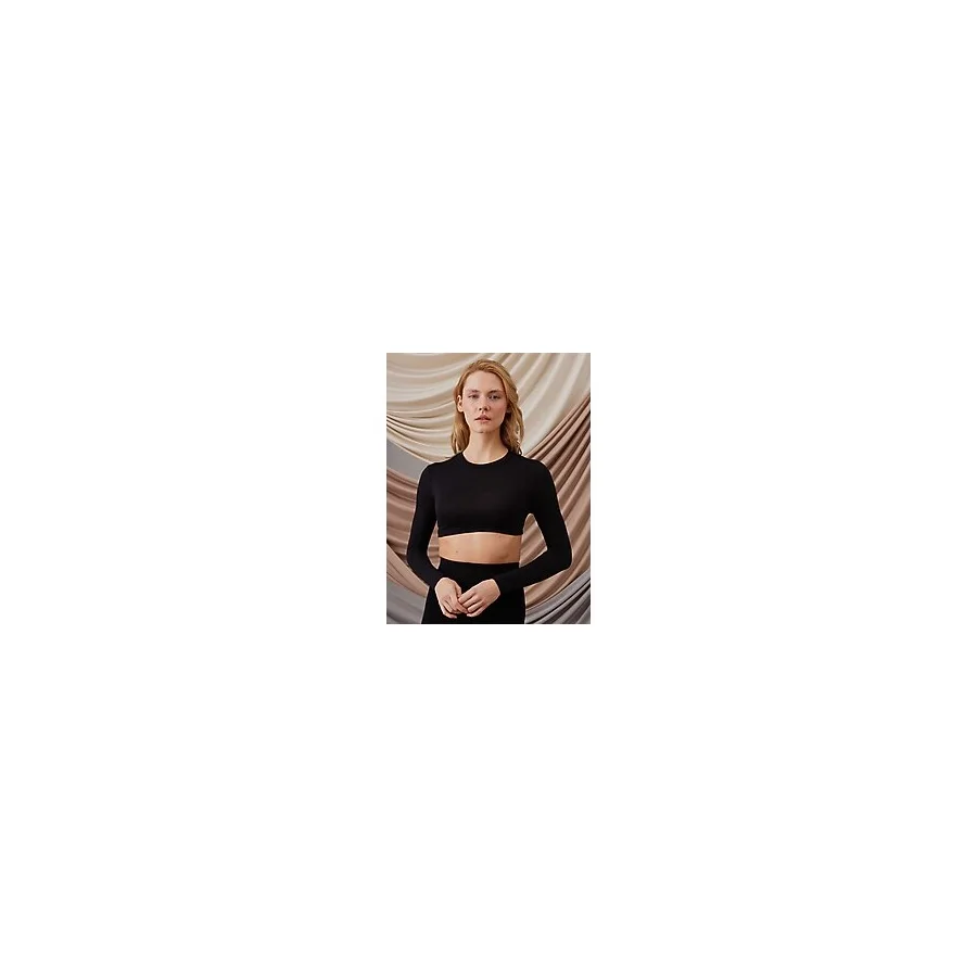 Femple Modest Tesettür Crop Body Renk: Siyah Neck/sleeve Cover