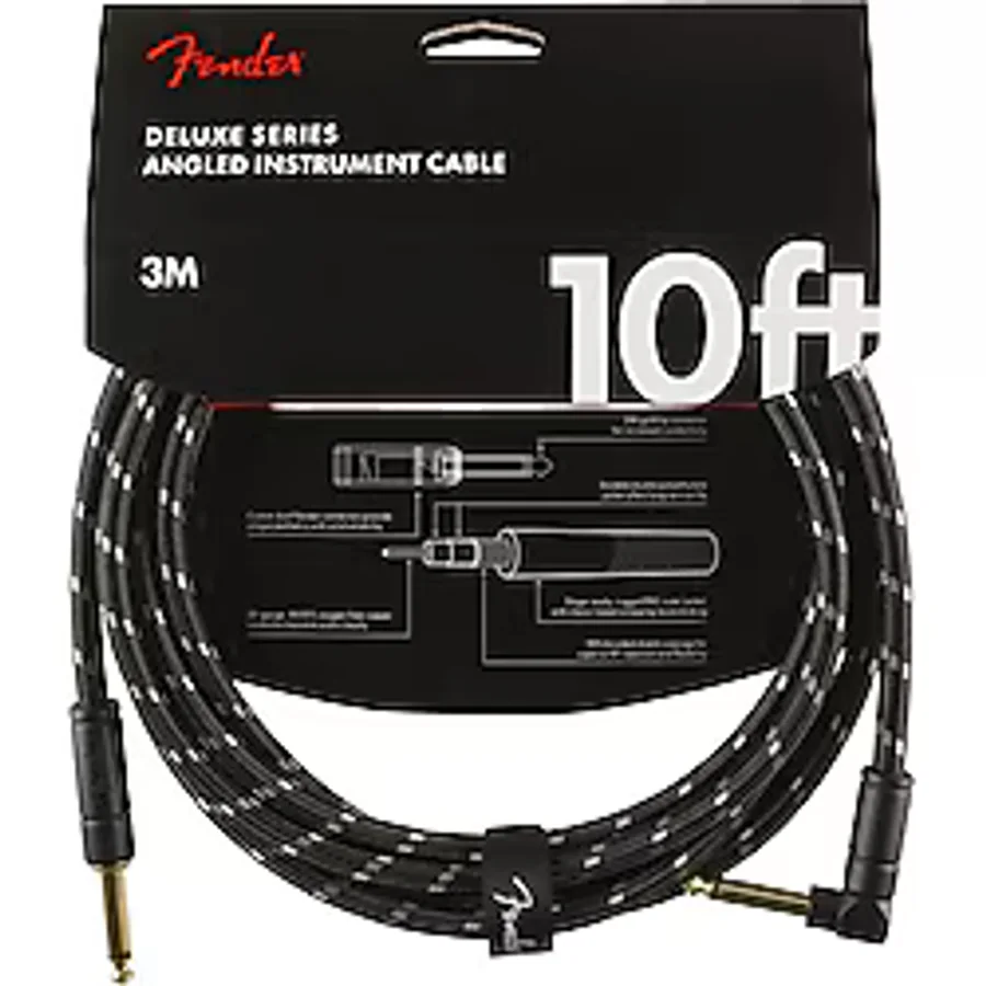 Fender Deluxe Düz/L Uç 3 Metre Tweed Enstrüman Kablo