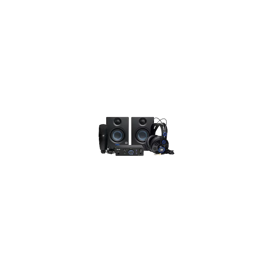 Fender Studio Fender Studio Quantum Complete Bundle Fender Quantum Lt 2 Ses Kartı, Eris 3.5 Gen 2 Stüdyo Monitörleri, M7 Mkıı Mikrofon, Hd7 Kulaklık Ve Fender Studio Pro Yazılımdan Oluşan Kayıt Paketi