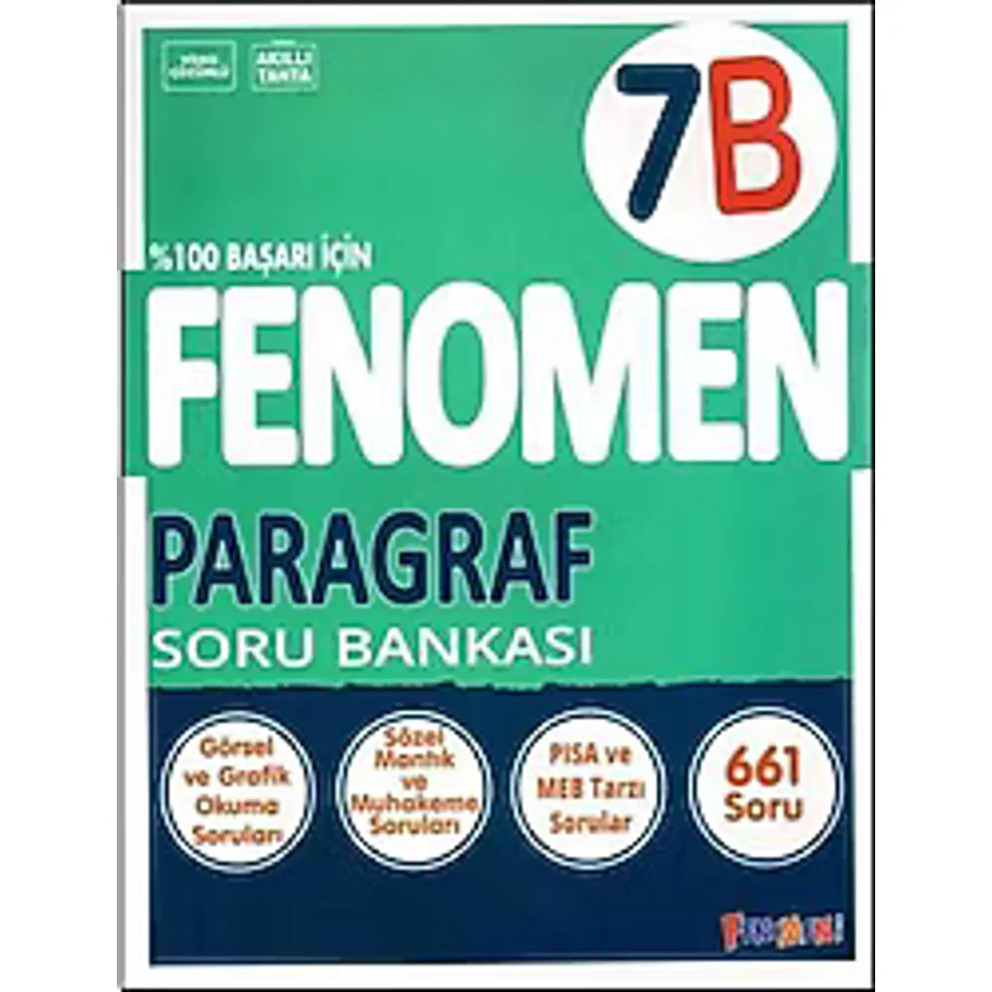 Fenomen Okul Yayınları 7. Sınıf Paragraf B Soru Bankası