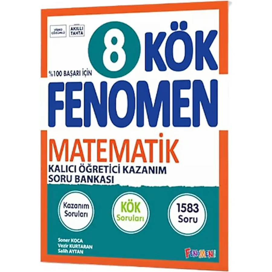Fenomen Okul Yayınları 8. Sınıf LGS KÖK Matematik Soru Bankası