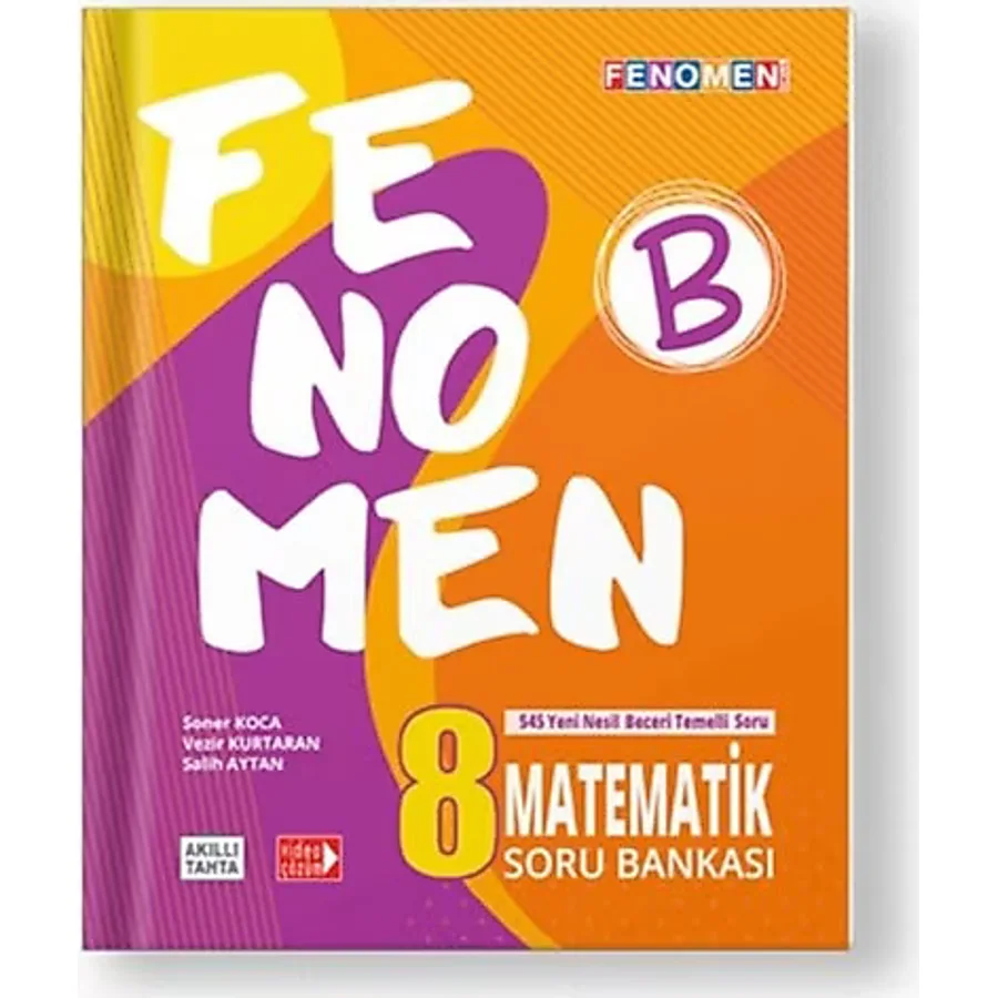 Fenomen Okul Yayınları 8. Sınıf Matematik B Soru Bankası