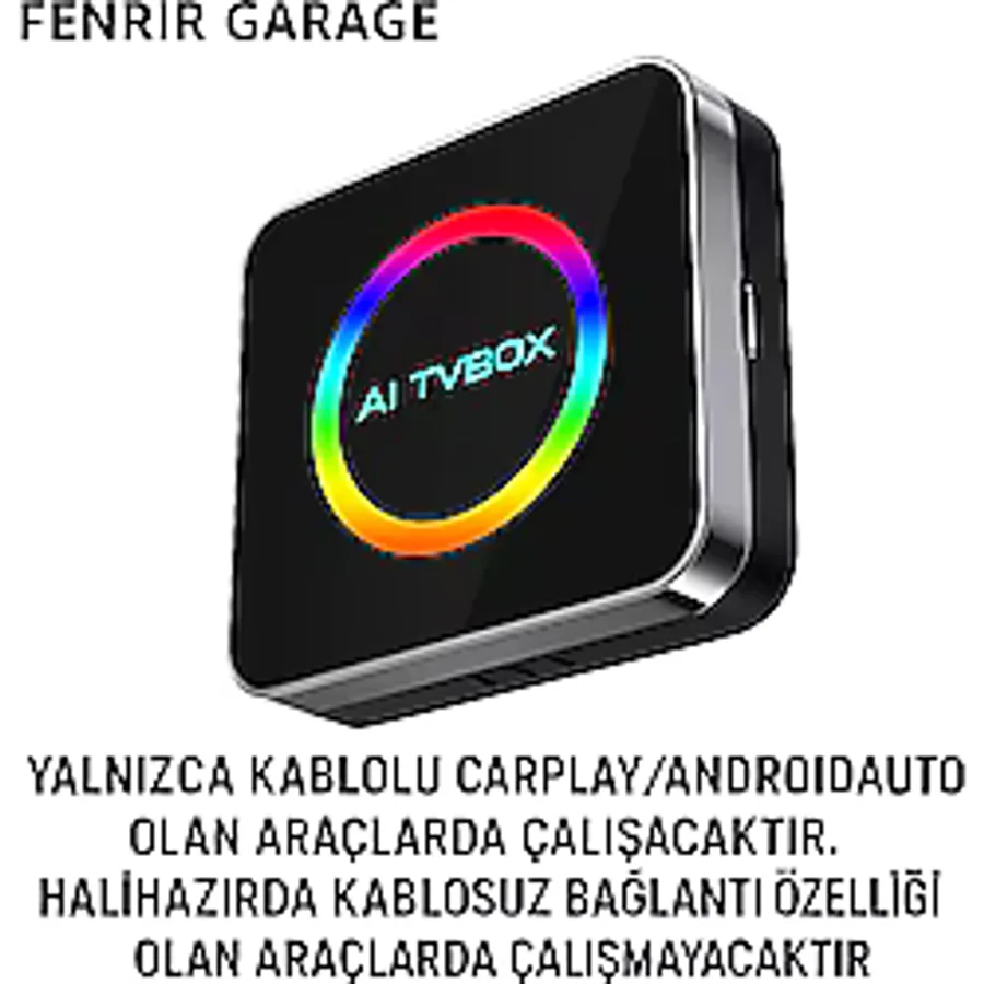 Fenrir Garage CarPlay Ai Box Youtube, Netflix,& Kablosuz Carplay&Android Auto ANDROİD 14