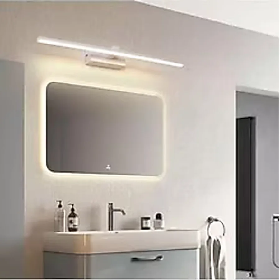 Fer Avize Berrak Modern Tasarım Beyaz Renk Gün Işığı Ledli Banyo - Mutfak - Salon Led Duvar Aplik
