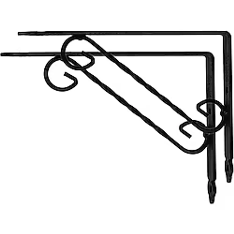 Ferforje Raf Altı Metal L Ayak - 20x15 Cm (2 Adet)