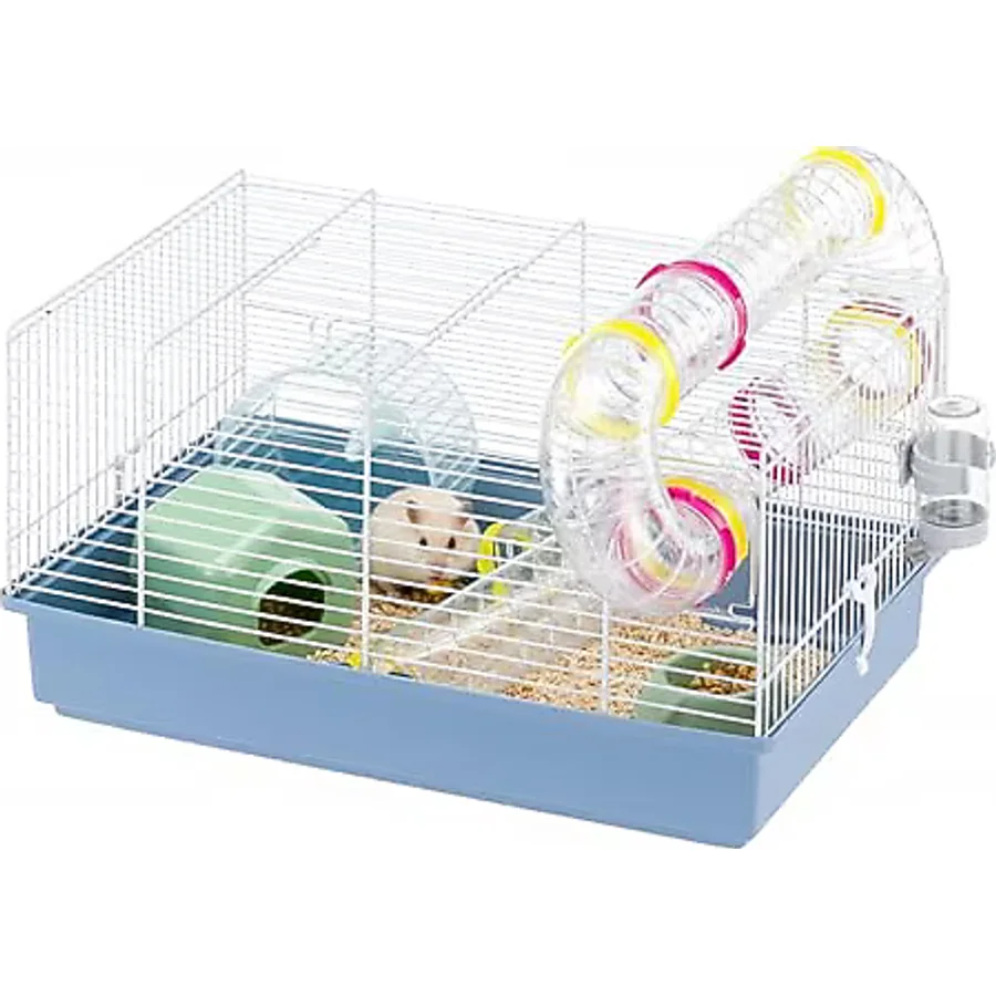 Ferplast Hamster kafesi, Paula kemirgen kafesi, küçük hayvan kafesi, hamster aksesuarı dahil, 46 x 30 x Y 25 cm.