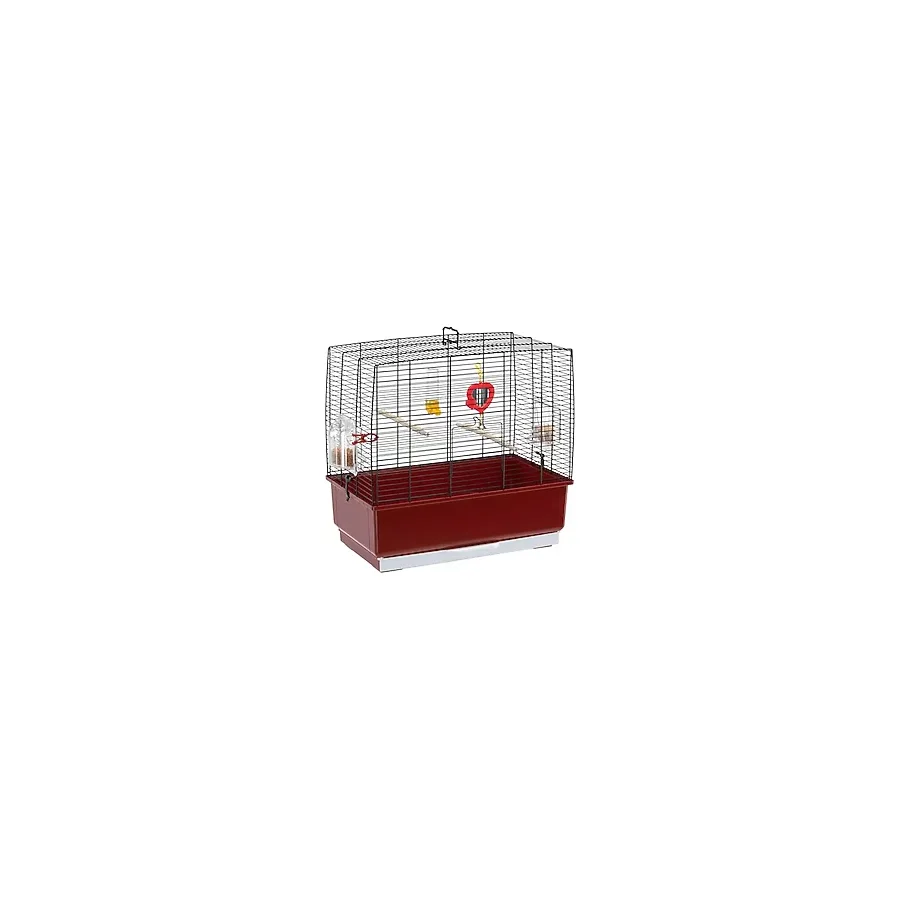 Ferplast REKORD 3 Siyah - Kanarya ve Küçük Egzotik Kuş Kafesi, 49,5 x 30 x y 47,5 cm
