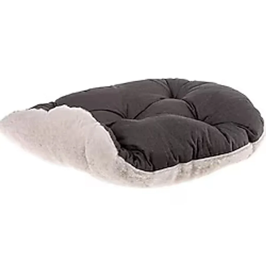 Ferplast Relax 55 Peluş Kedi ve Mini Irk Köpek Yatağı - Marrone Bej (55cm x 36cm)