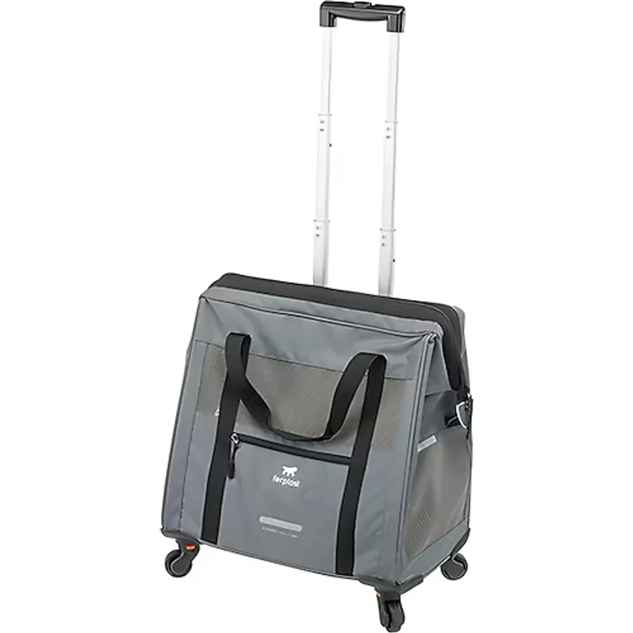 Ferplast Voyager 450 Tekerlekli Evcil Hayvan Taşıma Çantası Gri 46X26X48CM
