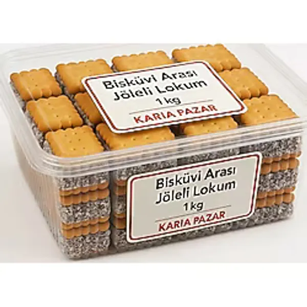 Feyz Bisküvi Arası Jöleli Lokum 1 Kg Aile Boyu Tatlı