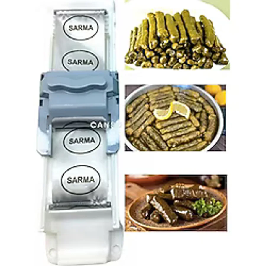 Feyza Design Hızlı ve Ayarlanabilir Profesyonel Yaprak Sarma Makinesi - Antrasit