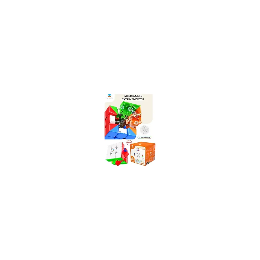 Feyza Design Manyetik 3x3 Zeka Küpü Profesyonel Speed Cube 4722 - Seçenek 1