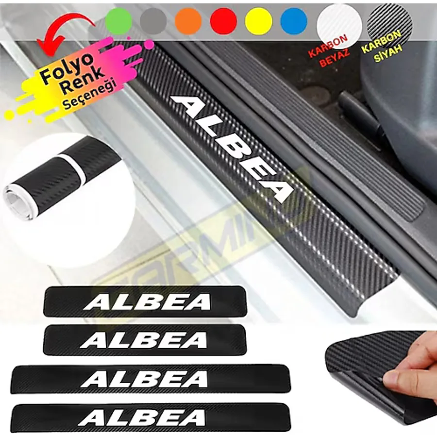 Fiat Albea Kapı Eşiği Sticker (4 Adet) New
