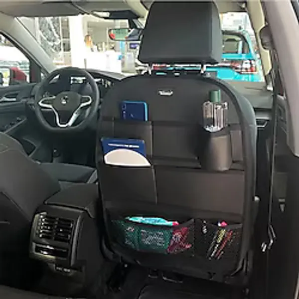 Fiat Egea Sedan Araç Içi Deri Koltuk Arkası Organizer Düzenleyici Koruyucu Siyah Siyah