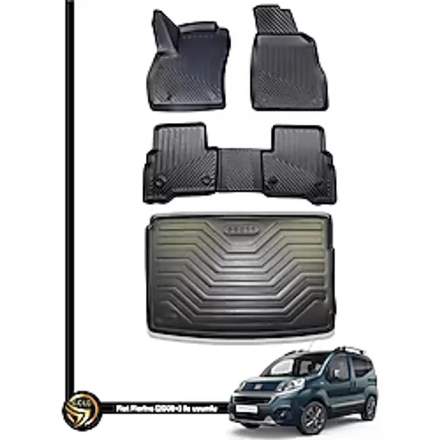 Fiat Fiorino 3d Havuzlu Paspas 2008-2023 + Bagaj Havuzu İkili Set